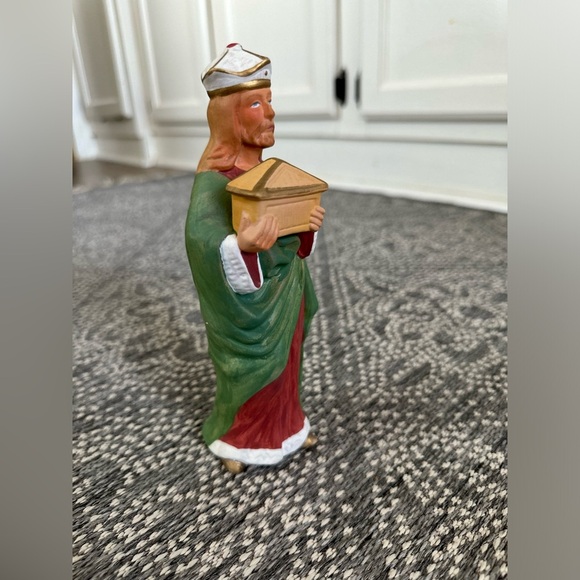 Vintage Homco Wiseman Gift Christmas Nativity Scene Replacement Figurine 5207 - Picture 5 of 12